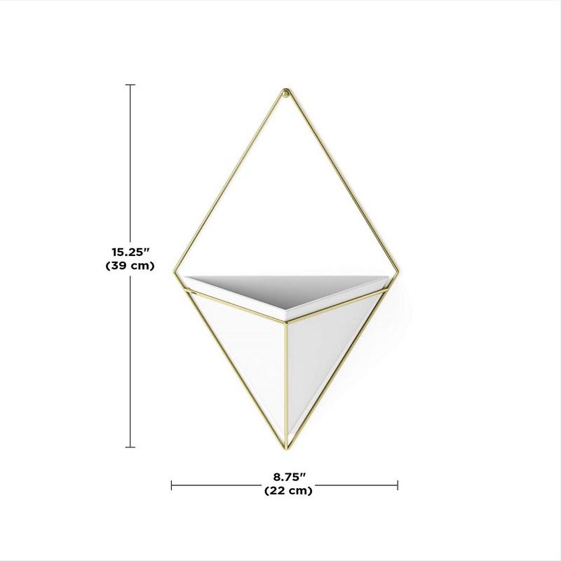 Pasu Penanam Besi Gantung & Bekas Hiasan Dinding Geometrik Bagus Untuk Tumbuhan Succulent Tumbuhan Udara Tumbuhan Palsu Penanam Dinding Besi